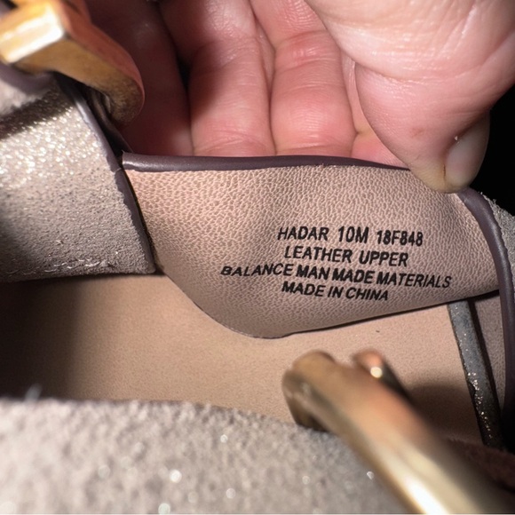 Naked Feet Nadar leather sandals Size 10 Metallic Platform Sandals Buckle Detail - Picture 7 of 7